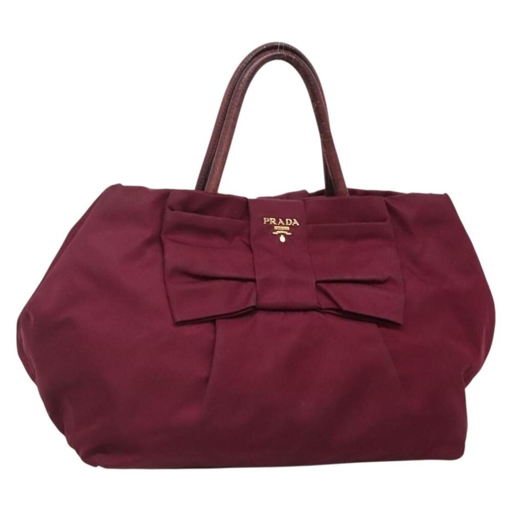 Prada Nylon Handbag Purple